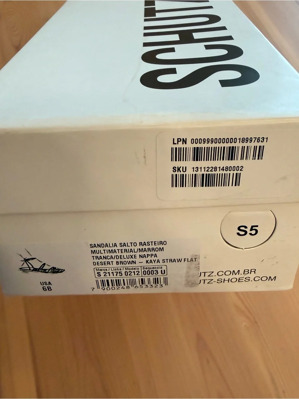 NIB Schutz Brown Kaya Ankle Strap Straw Flat Sandal Size 6 boho resort cottage - Picture 8 of 9